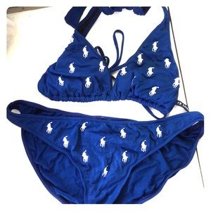 Ralph Lauren Blue Bikini Large
